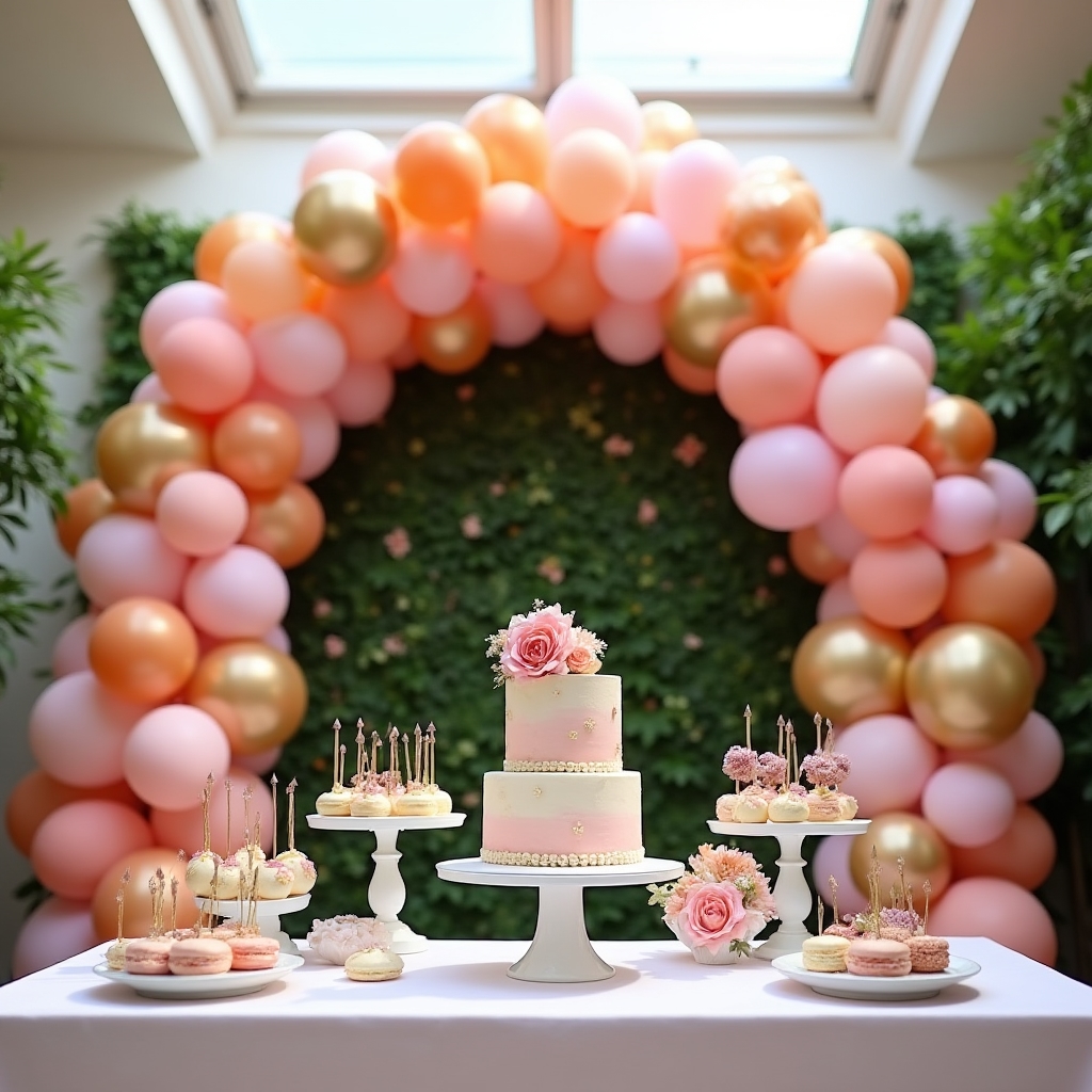 Festa di compleanno per bambini con decorazioni colorate